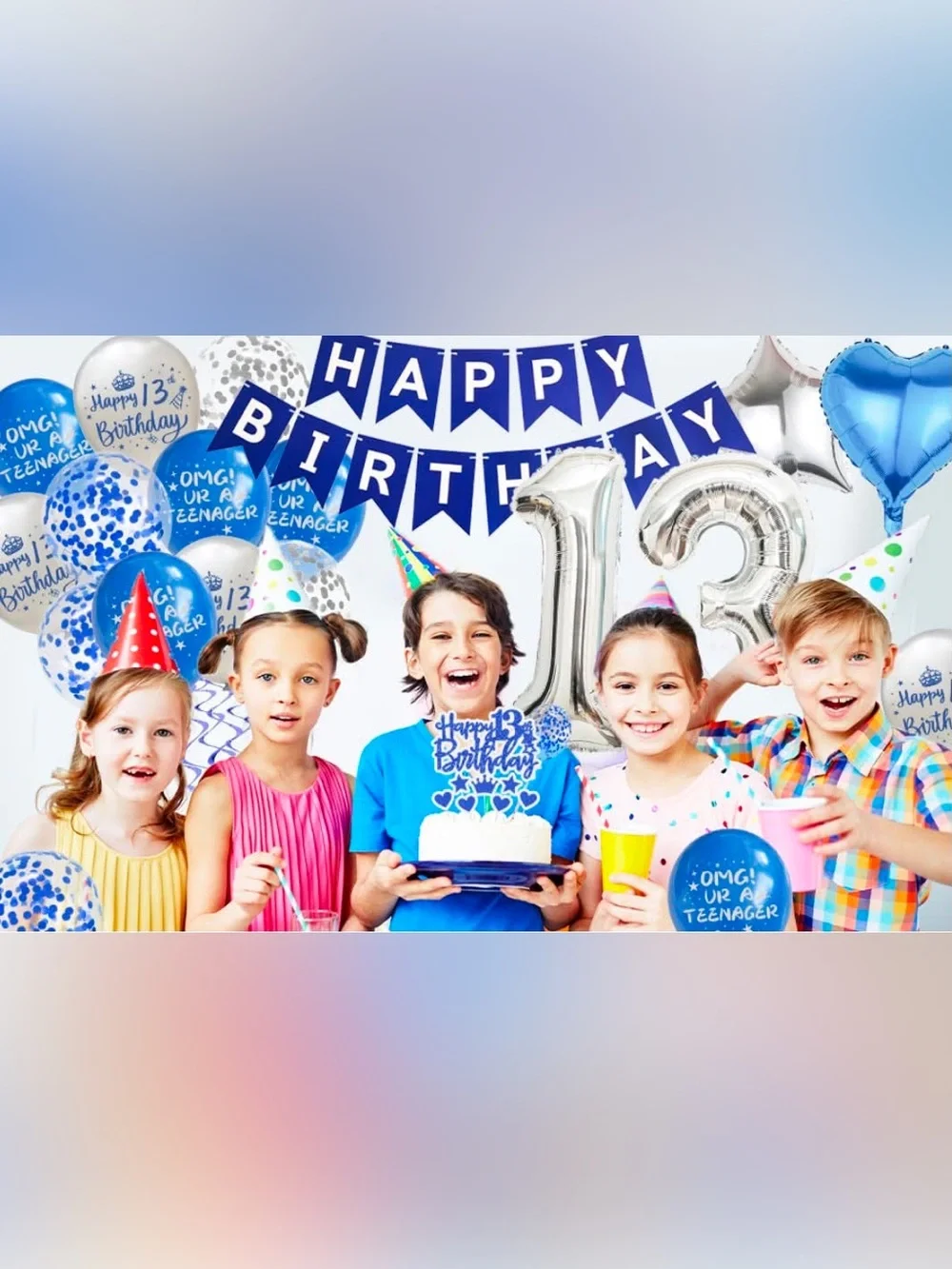 NWT 2 Complete 13th Birthday Party Sets, Supplies Balloon Banners Decoration Kit